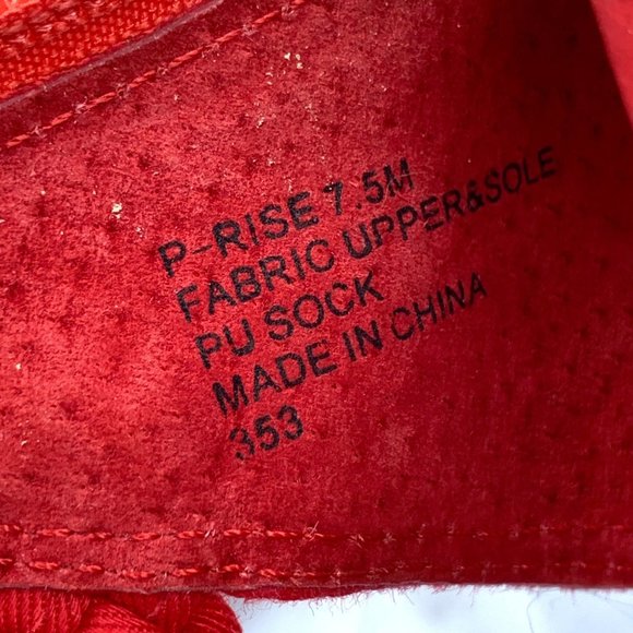 Steve Madden Red Coral Rise Wedge Weave Wedges Size 7.5 - Picture 10 of 11